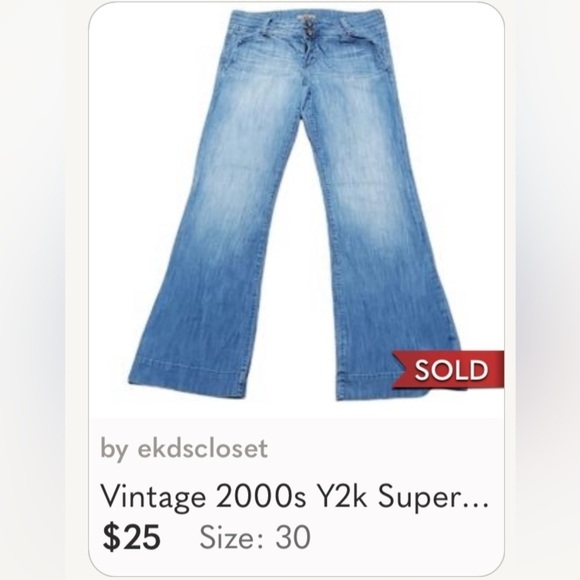 See Thru Soul Flared Jeans Size 29 - Picture 8 of 8